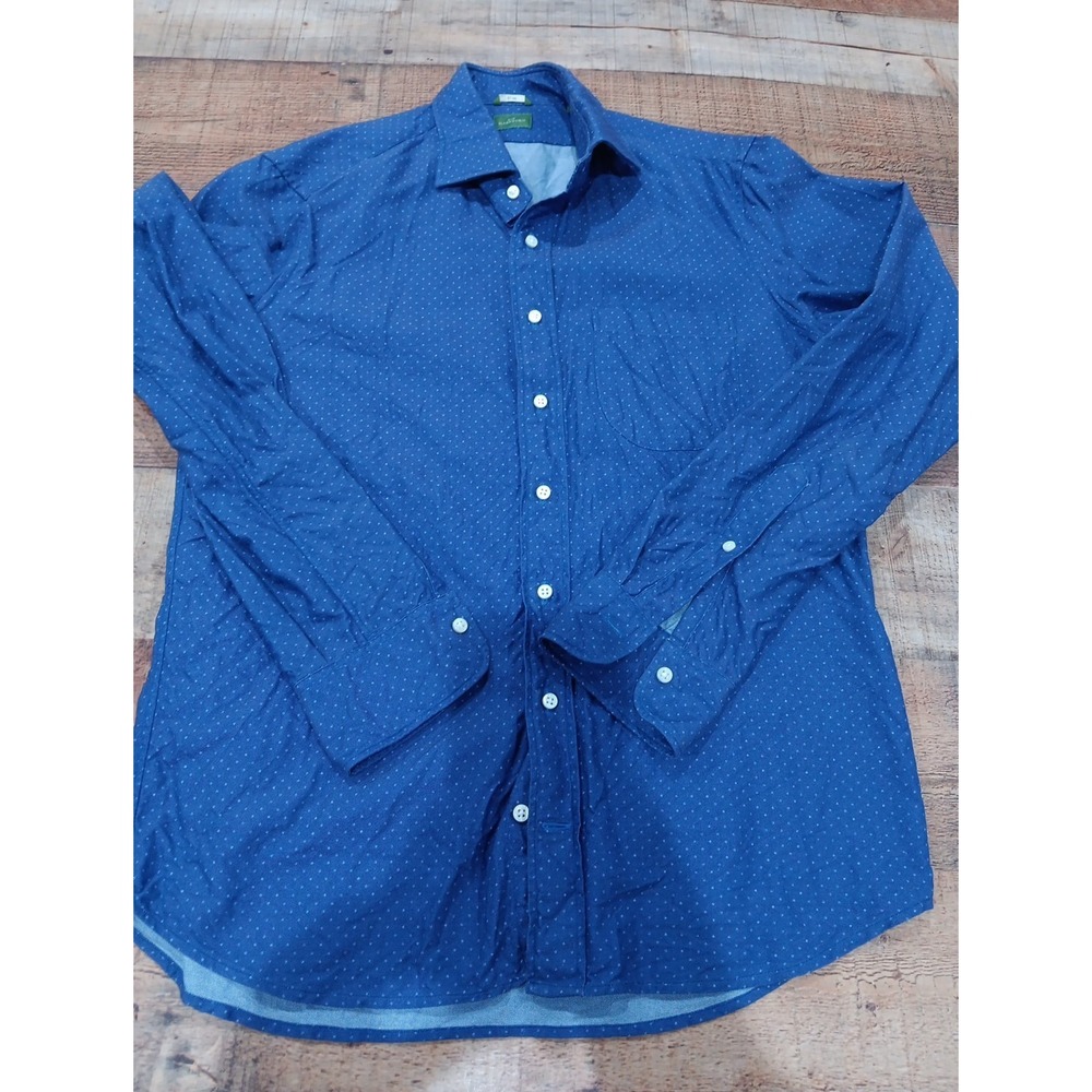Sid Mashburn Slim Fit Polka Dot Button Up Sz Medium 2650